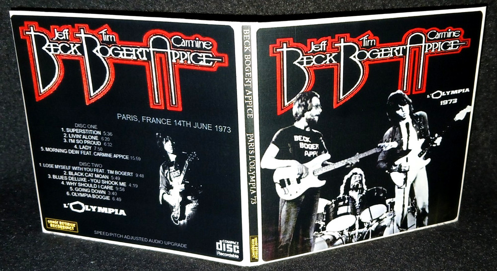 Beck Bogert Appice Paris 1973 Gate Fold 2CD Package NEW