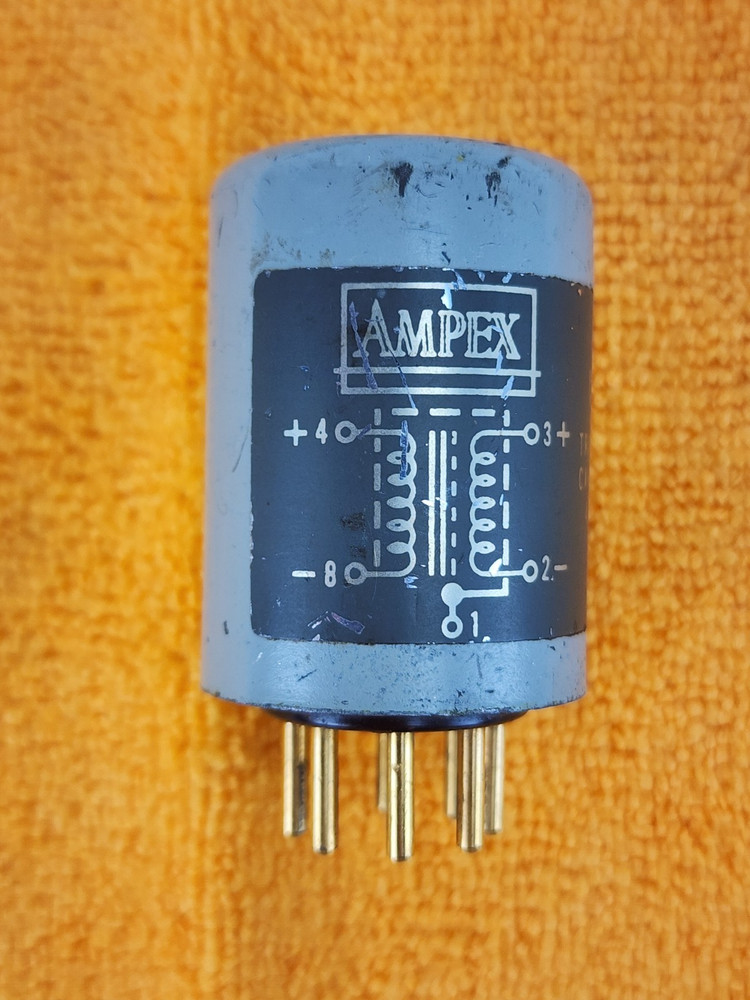 Vintage Ampex 4580116-10 Bridging Input Transformer Octal 8-Pin Tested AS IS #3