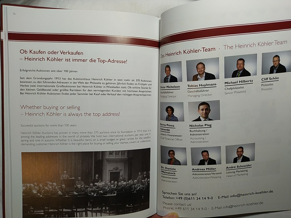 GERMAN POSTAL STAMP CATALOG BAVARIA FROM 1849 GUSTAV STRUNK COLLECTION PART IV