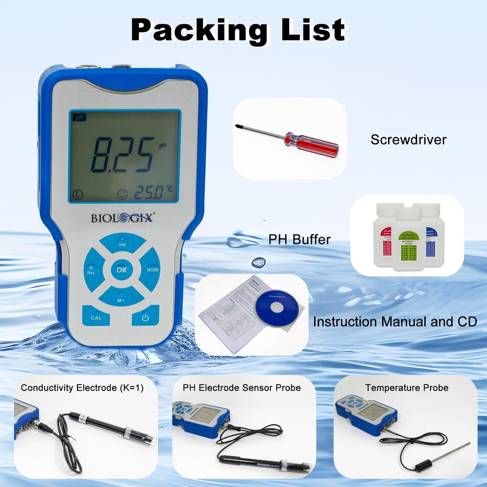 Portable pH/Conductivity Meter