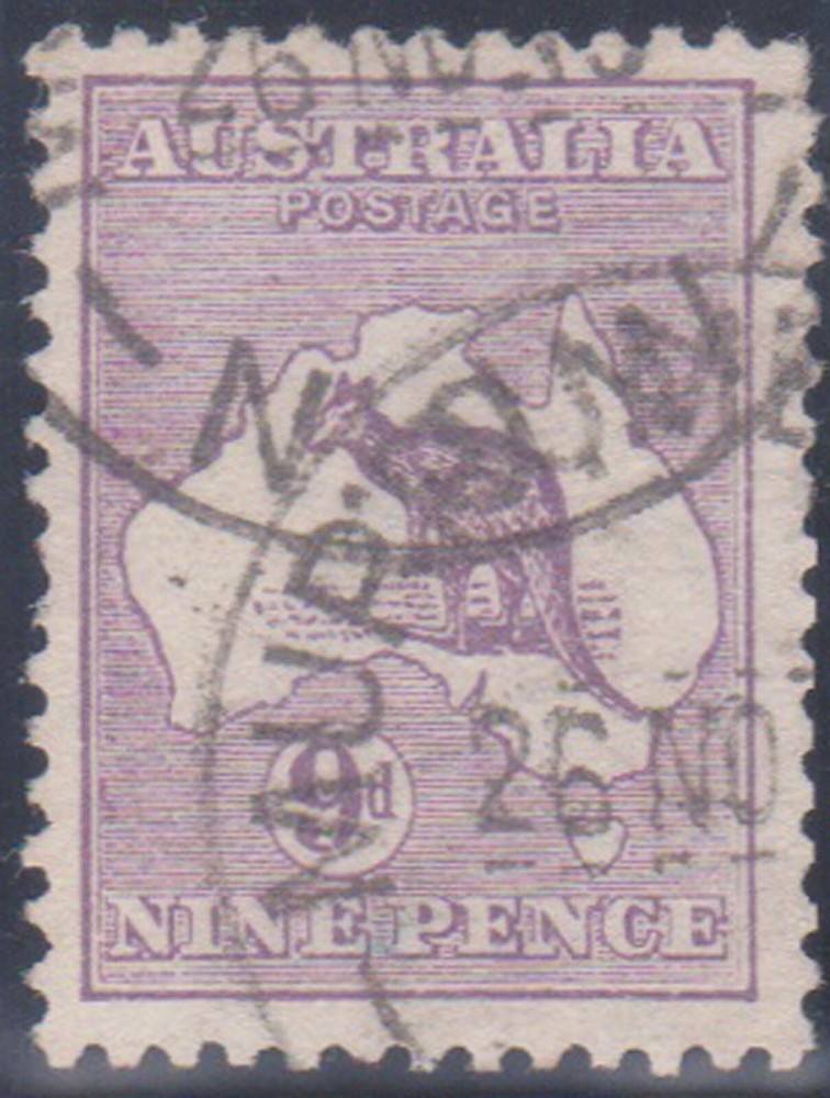 (F236-150) 1913 v9d violet Kangaroo stamp (EY)