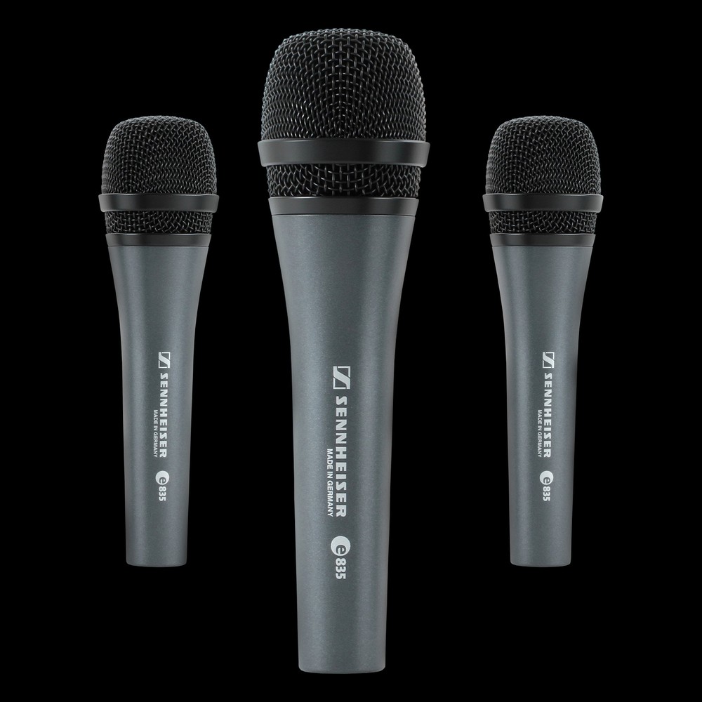 Sennheiser E835 Performance Vocal Microphone - 3-Pack