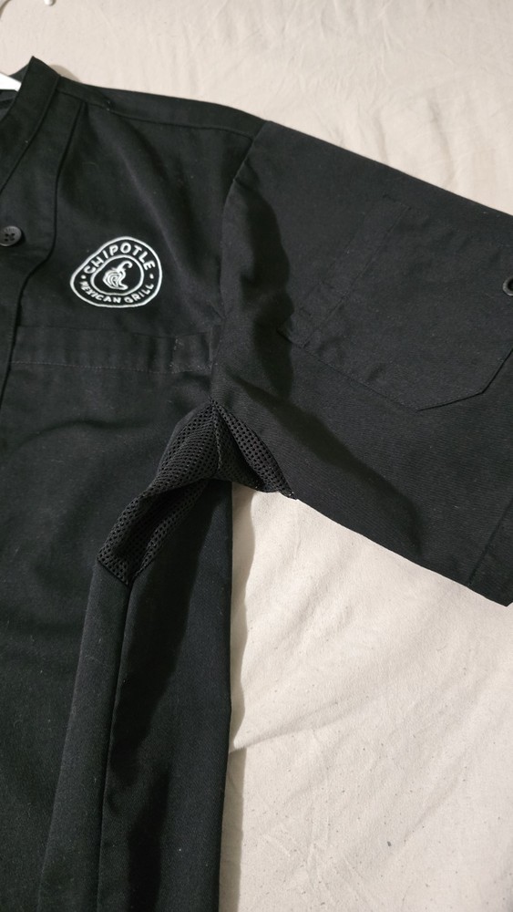Used CHEF Coat From CHIPOTLE MEXICAN GRILL Size LARGE