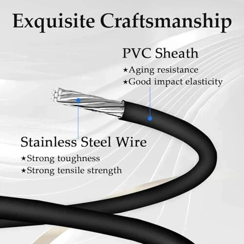 25.8" Inside Door Handle Latch Release Cable Compatible with Chevy Silverado