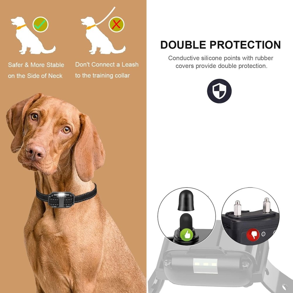Dog Training Collar with Remote 3300ft Waterproof Rechargeable 4 Modes