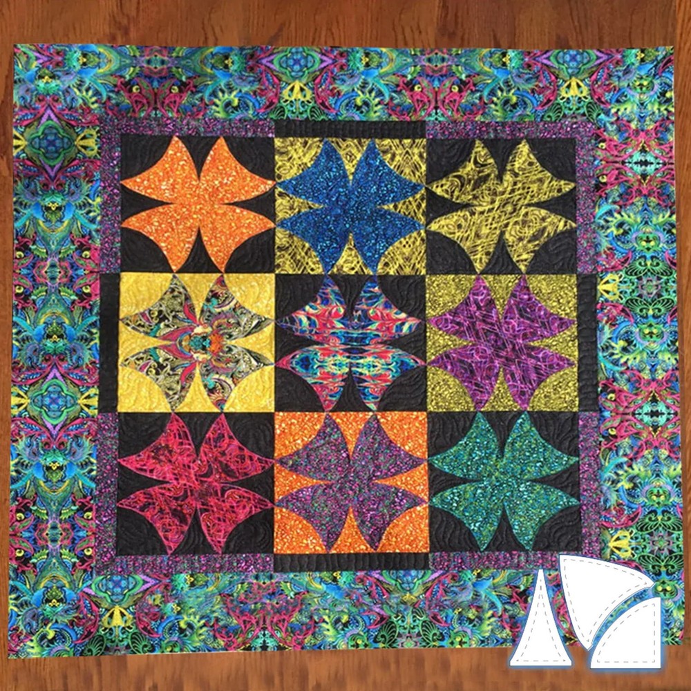 7Pcs Table Flag Quilting Patchwork Template Ruler Kit Acrylic Quilting Templates