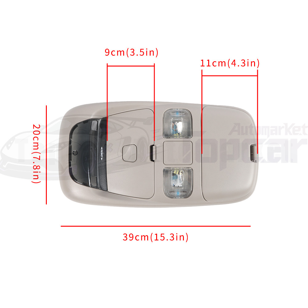 For Dodge Ram 1500 2500 1998-2002 Overhead Console Dome Light Storage 55350657