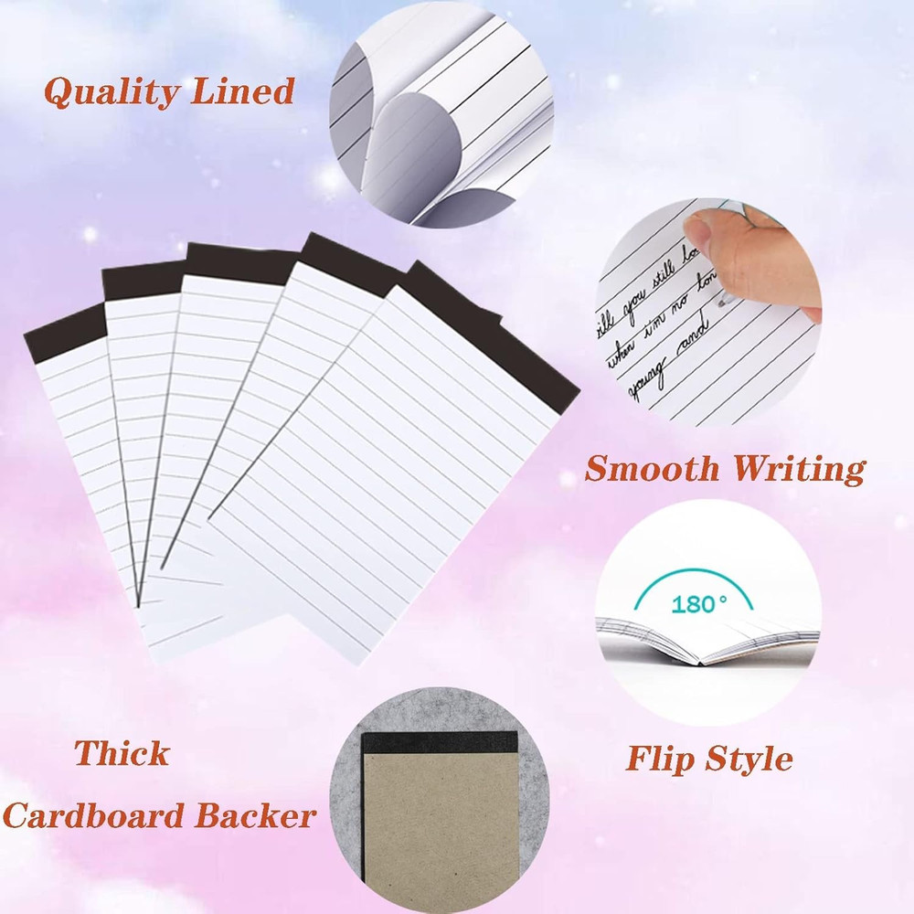 10 Pack 3x5 Inch Small Notepad Refills Memo Pads for Taking Notes Planning