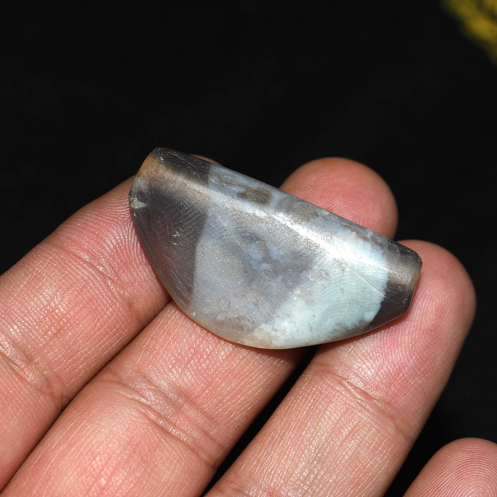 Genuine Ancient Bactrian Banded Agate Stone Bead in good Condition