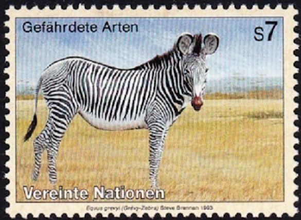 UN Vienna #Mi143 MNH 1993 Grevy s Zebra Equus grevyi [143]