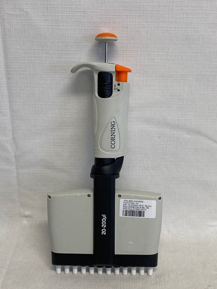 CORNING Lambda Plus 20-200uL 12-Channel Pipettor Autoclavable 4086