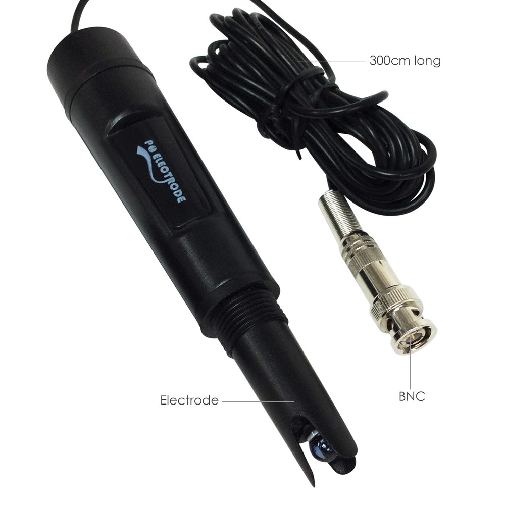 Durable pH Electrode BNC 3m Cable Buffer Solutions Water Meter Tester Aquarium