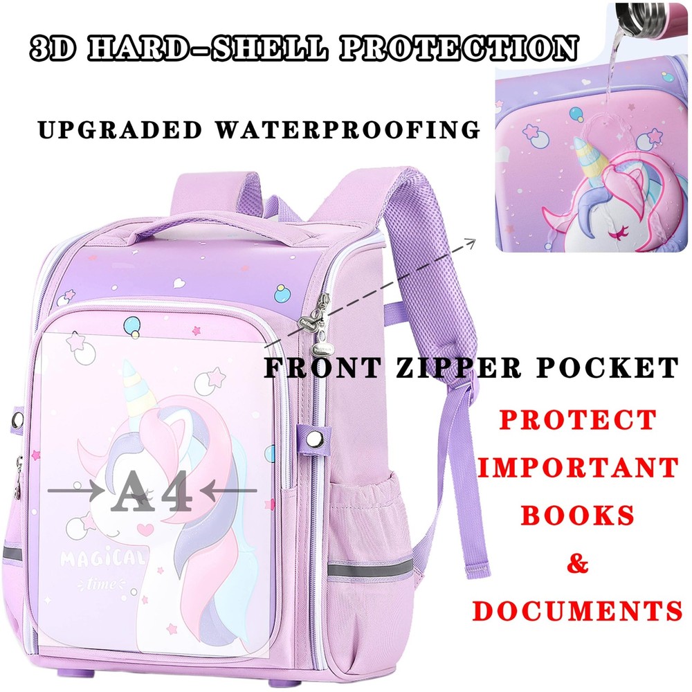 Boy Backpack - U-shaped Back , 360° Opening, 3D Hardshell Backpack-Dinosaur