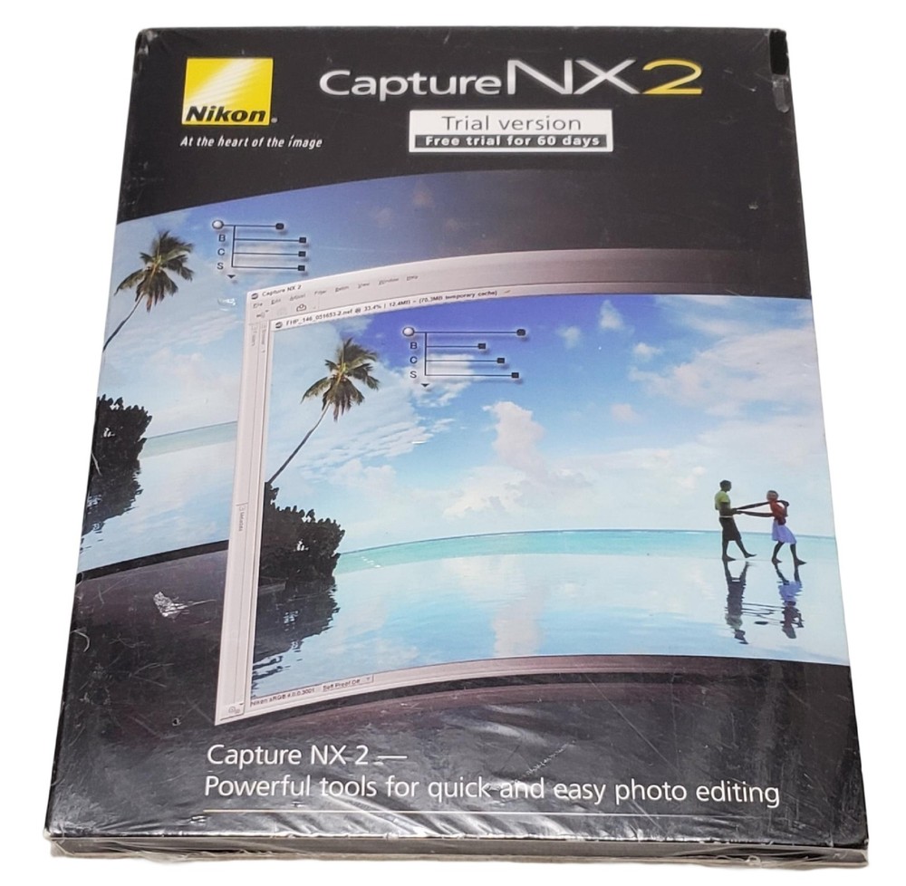 Nikon Capture NX 2 Camara Software CD Trial Version  Windows & Mac Computer