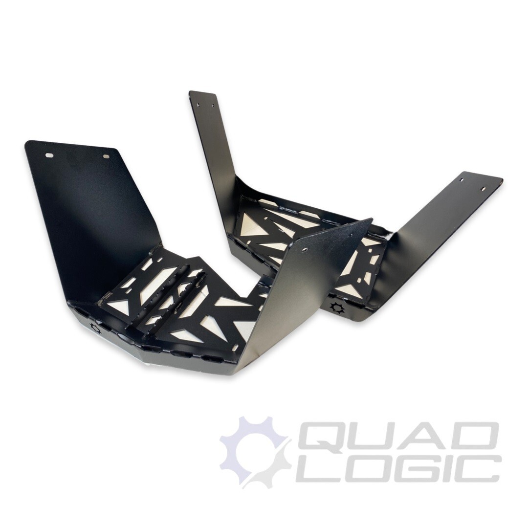 Can-Am Gen 2 (2012-23) Renegade (All models) Black Steel Footwells Floorboards