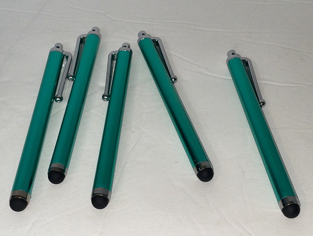 5 Green  Capacitive Touch Screen STYLUS Pen Universal For Android & Iphone iPad