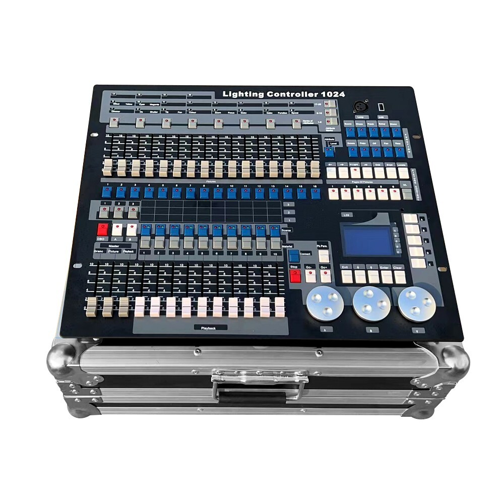 US High quality 1024 channel console 1024 DMX stage light controller in case