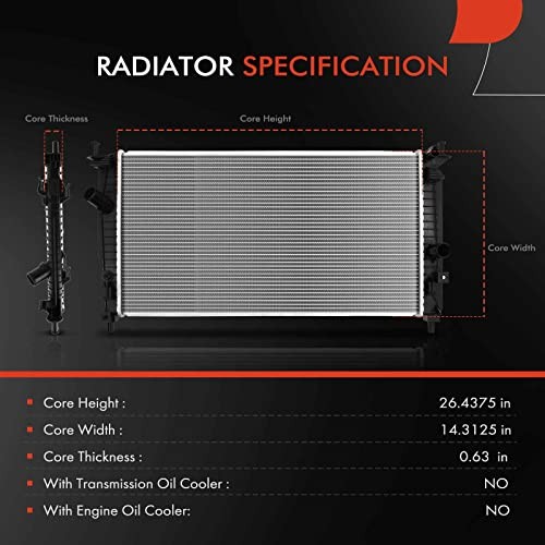 Engine Coolant Radiator Assembly Compatible with Mazda 3 2010 2011 2012 2013,
