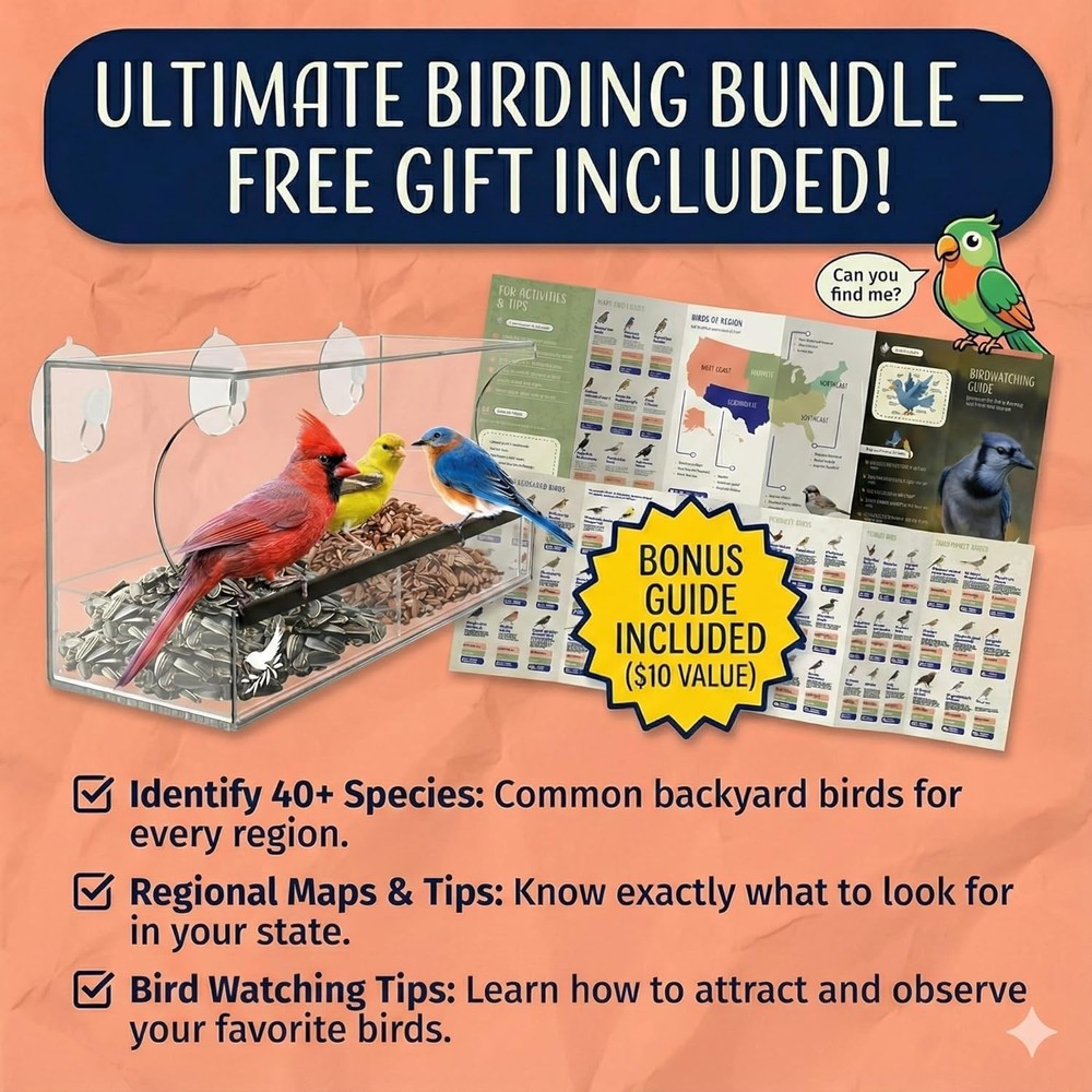 Window Bird Feeder with Strong Suction &