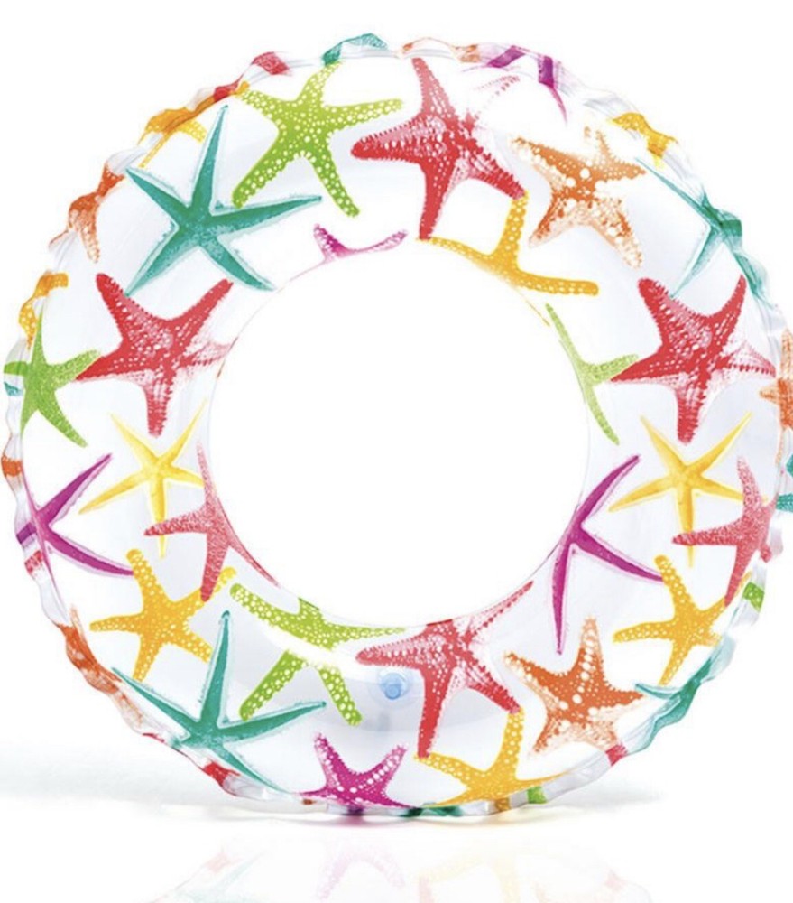 INFLATABLE Swimming Pool Lively Print RING 20" INTEX Pool Float NEW