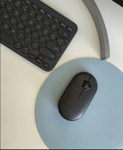 Black Ergonomic Wireless Mouse with Bluetooth and receiver