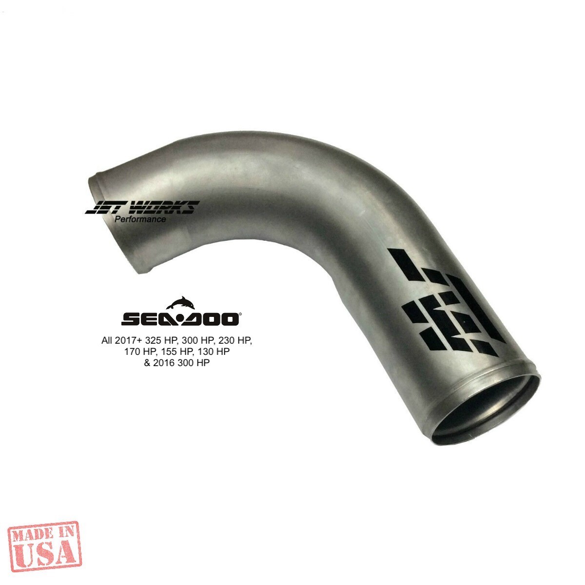Jetworks Sea-Doo All 2017+ 325 300 230 170 155 130 Free Flow Exhaust Tube RXP X