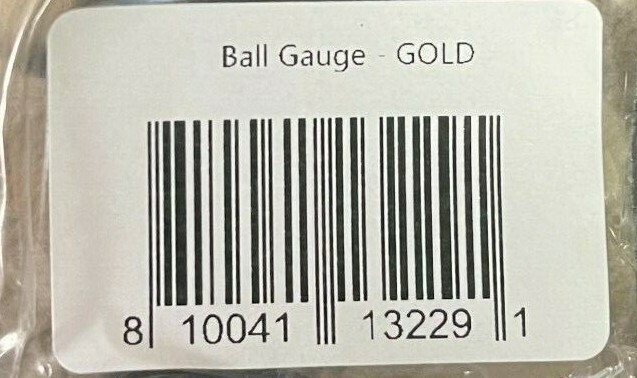 NEW Exalt Ball Sizer - Gold