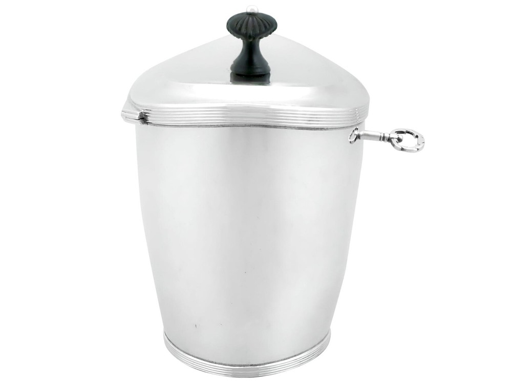Antique Dutch Silver Locking Tea Caddy Circa 1807