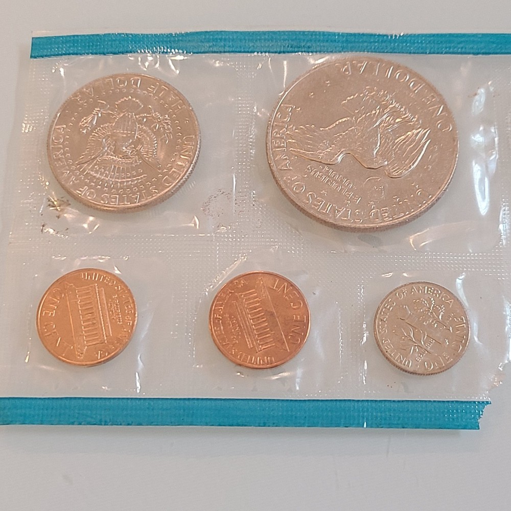 1974 U.S. Mint Uncirculated Coin Set, often called a "mint set."
