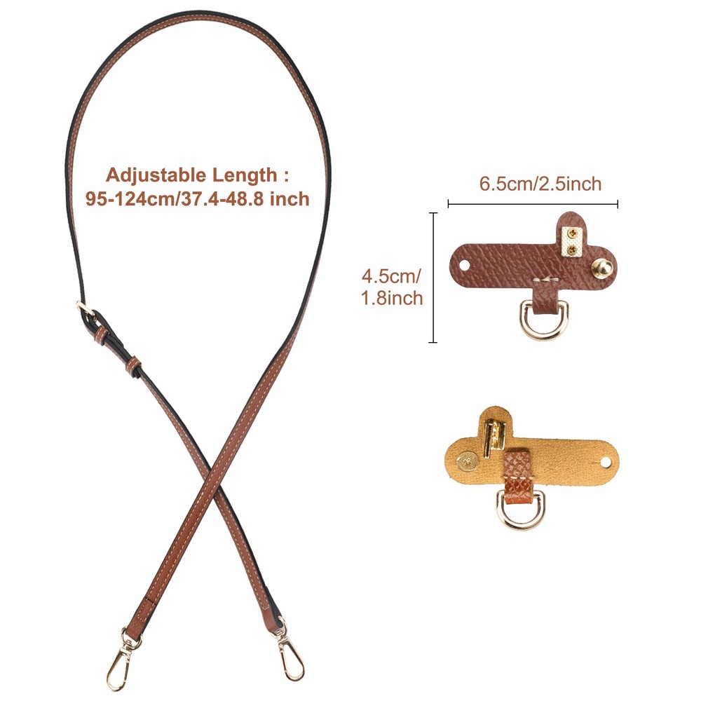 Replacement Crossbody Strap for Longchamp Bag, Adjustable Handbag Leather Handle