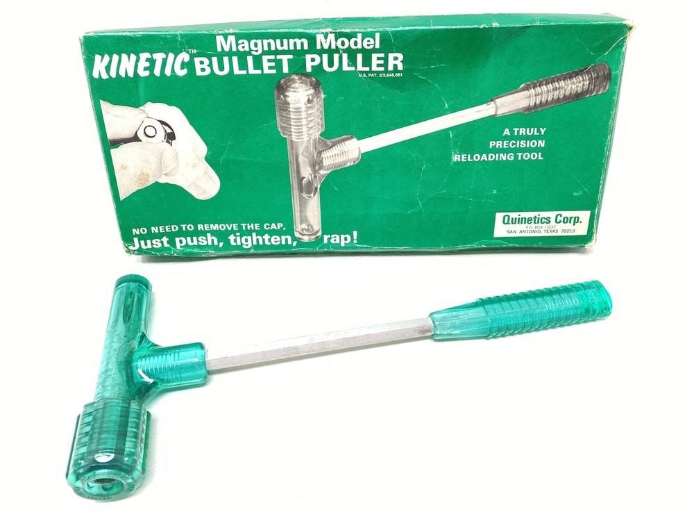Quinetics Reloading Kinetic Bullet Puller Magnum Model W/ Original Box