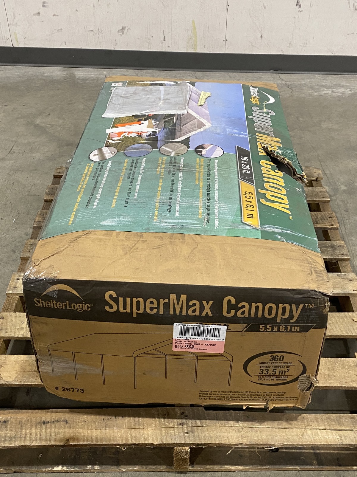 ShelterLogic SuperMax 18’ x 20’ Canopy White 26773