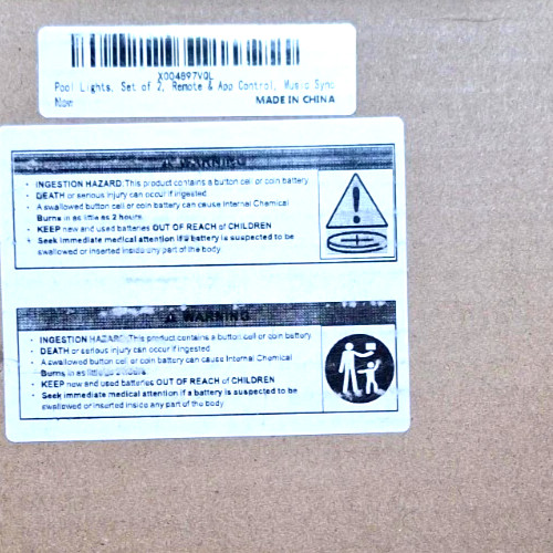 NEW 2 Pack LED Pool Lights (Plug-in) App & Remote Control RGB, Music Sync #584