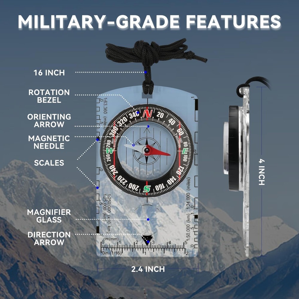 Educational Magnetic Compass for Young Explorers - Navigate with Confidence