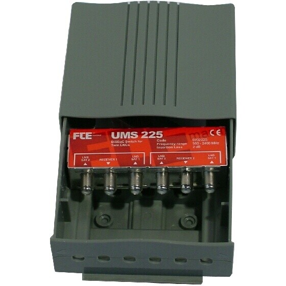 DISEQC V1.0 Switch 4 Inputs 2 Outputs Outdoor FTE Current Step