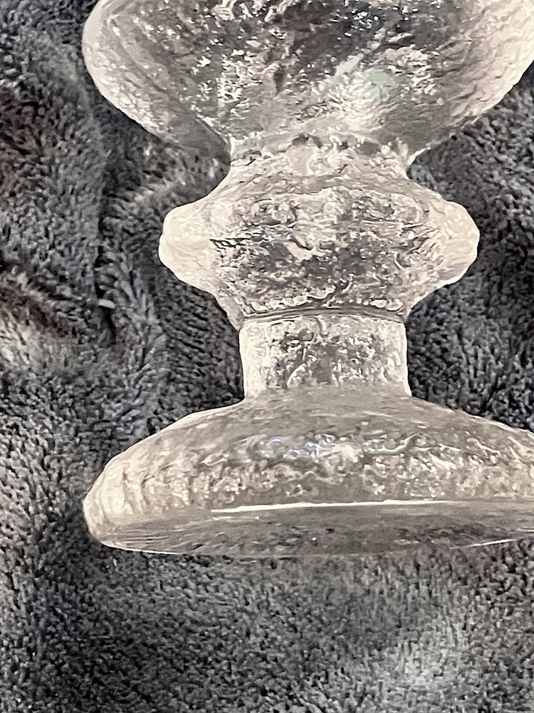 Finnish crystal candlestick - 3 1/2 “