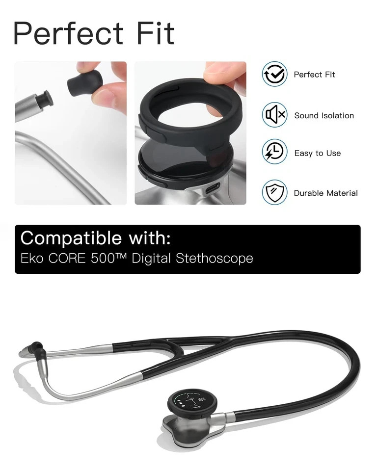 Stethoscope Replacement Accessories Set for EKO CORE 500™ Digital Stethoscope...