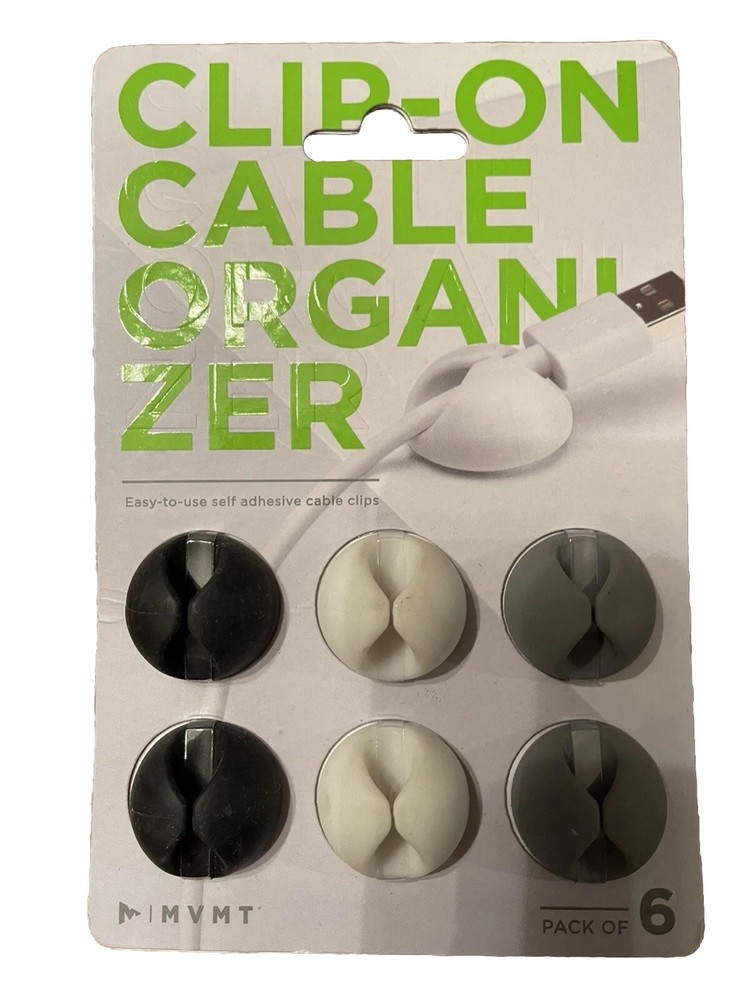 MVMT (3) Pack Clip On Cable Organizers