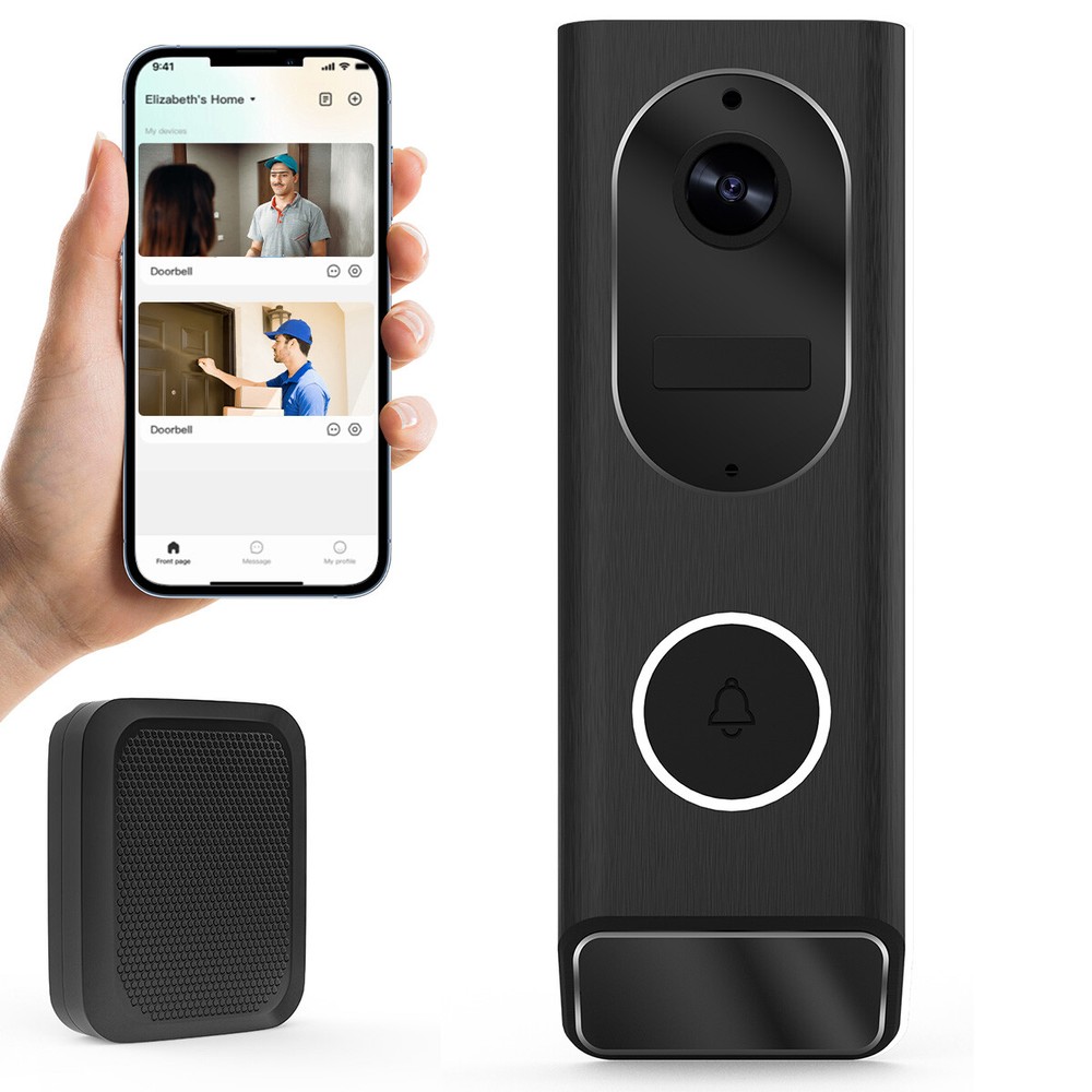 Smart WiFi Video Doorbell Wireless Door Bell Phone Ring Intercom Security Camera
