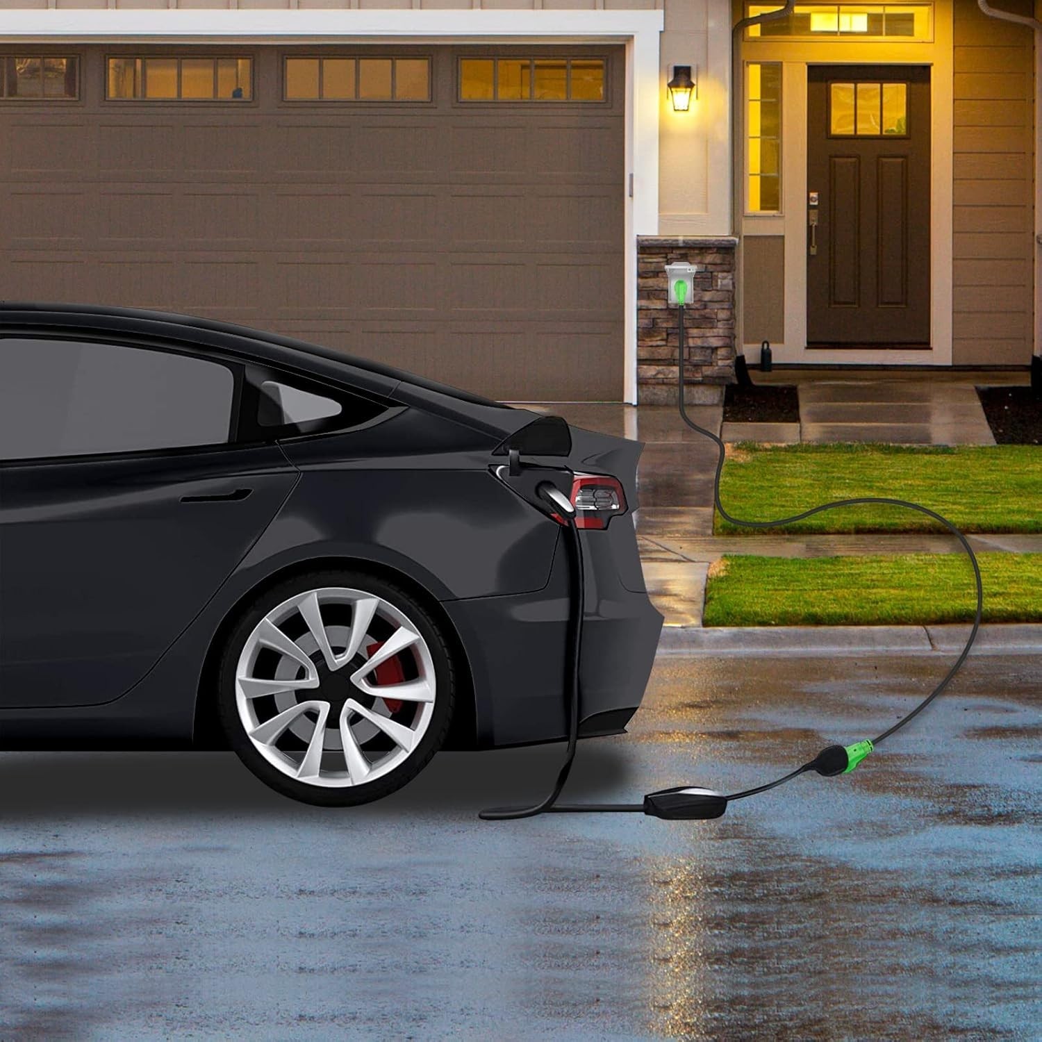 RVGUARD 50 Amp 25 Foot RV/EV Extension Cord, NEMA 14-50P/R Heavy Duty Cord