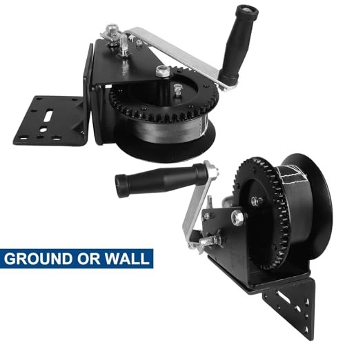 Universal Winch Mount Bracket, Heavy Duty Right Angle Mounting Winch Bracket,