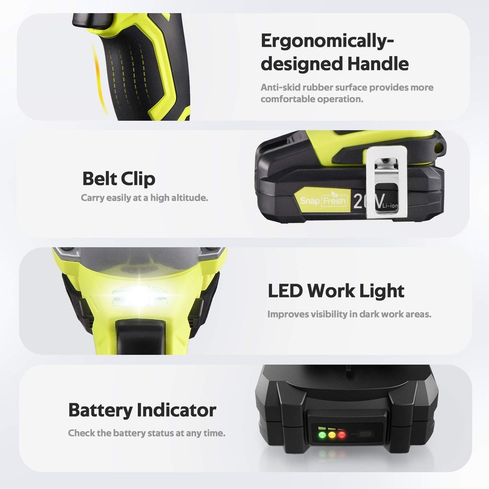 Snap Fresh Cordless Impact Driver Kit 20V MAX