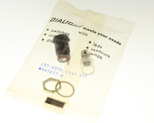 MS25257-6 15/32"" Clear Neon PMI Assembly