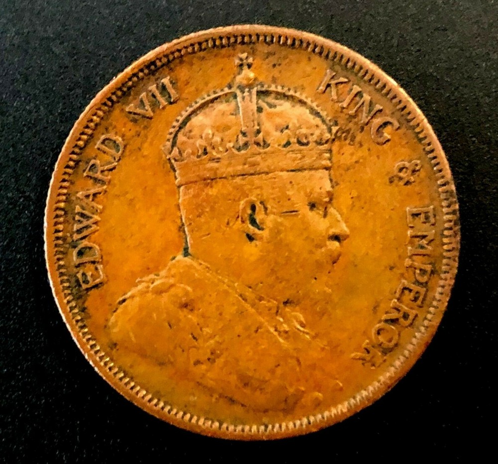 1908 - Straits Settlements Edward VII One Cent