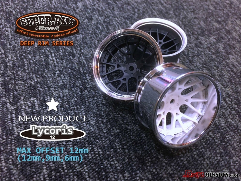 Tetsujin Wheels LYCORIS Inserts Adjustable Offset 3-6-9mm -CHROME- 4 PC TT-8355
