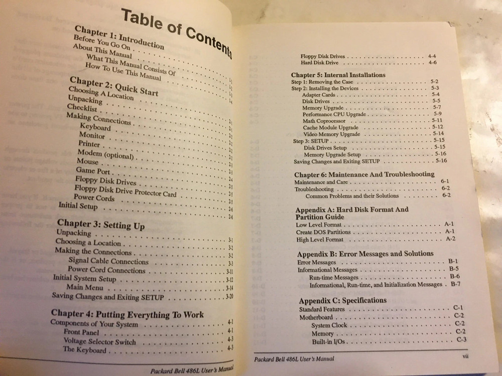 486ES Packard Bell Personal Computer Users Guide