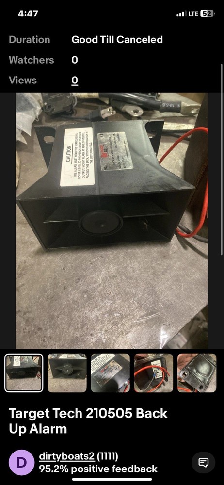 Target Tech 210505 Back-Up Alarm