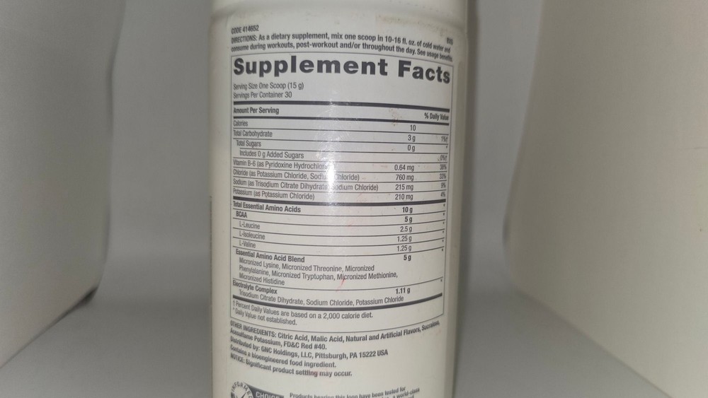 GNC PRO PERFORMANCE Essential Amino Complete BCAA EAA Strawberry Kiwi Exp 11/26