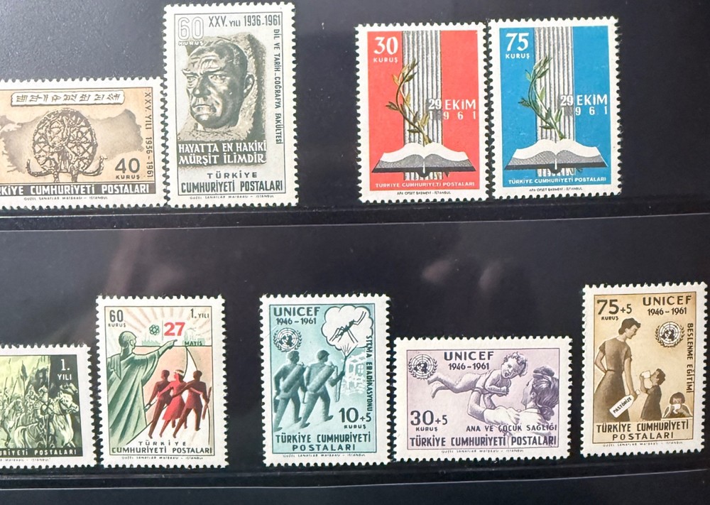 TURKEY 1961 COMPLETE YEAR SET MNH