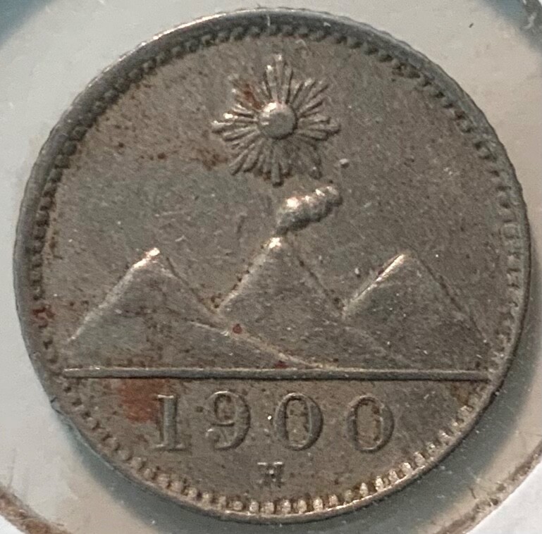 1900-H Guatemala 1/4 Real